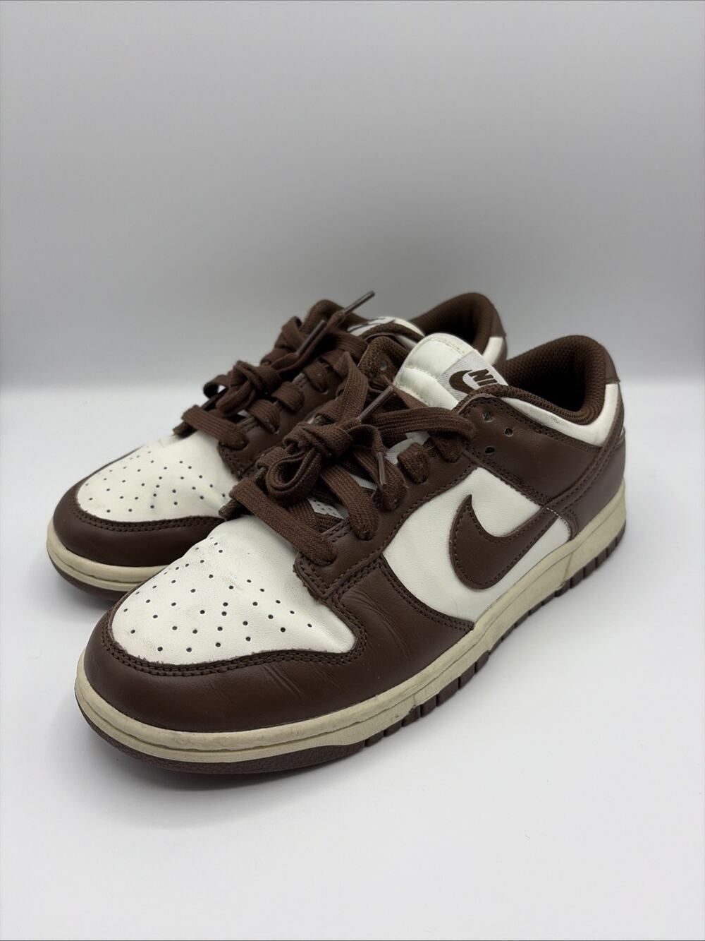 Nike Dunk Low Premium Cacao Wow DD1503-124 Sail Brown Womens Size 8 Sneakers